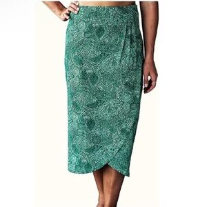 NWT RipSkirt Hawaii Wailea Green Wrap Skirt Womens Large Midi Long |  AH 0668